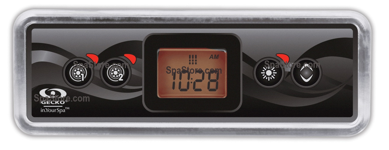 Current Version Aspen Spas Topside Control Panel 4 Buttons 2 Pumps