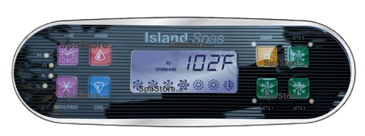 ✓Latest Version Artesian Island Spas Topside Control Panel 3