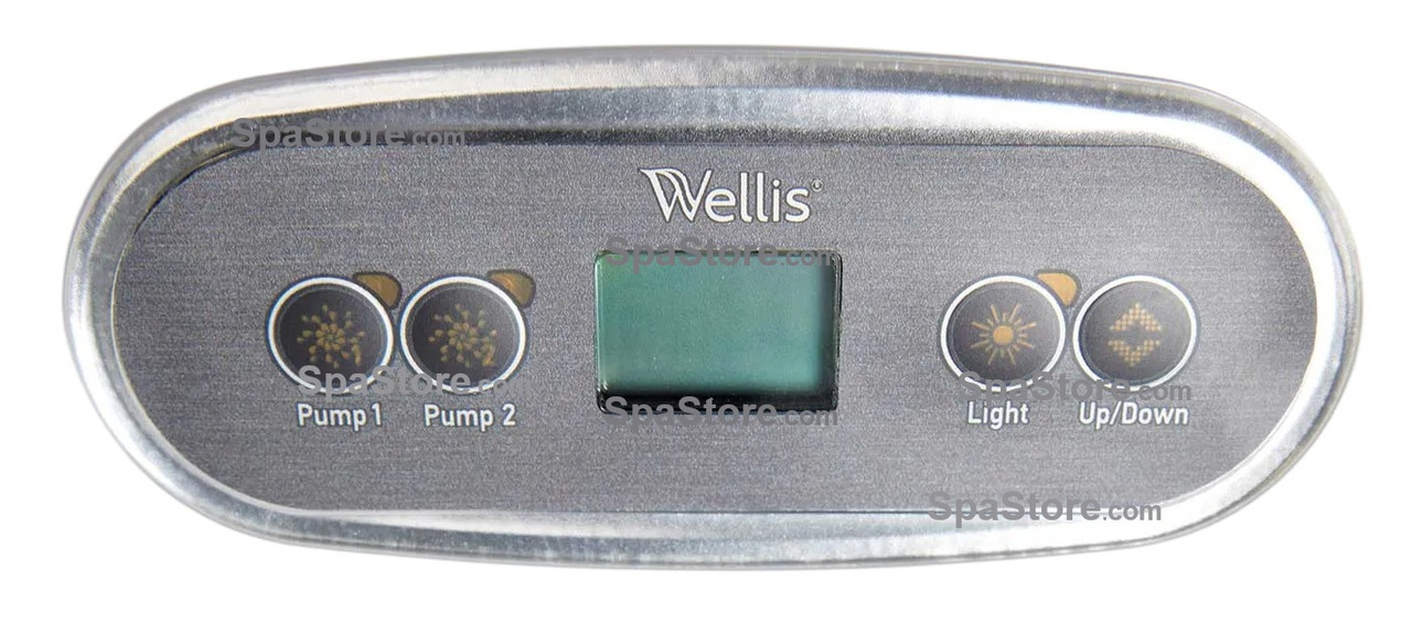 Wellis Spas Topside Control Panel 4 Buttons With 2 Pumps New Version wellis-spas-topside-control-panel-4-buttons-with-2-pumps-new-version