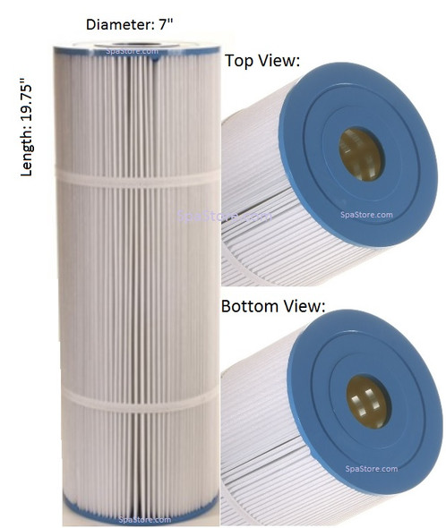 6472-605 Sundance® Spas Filter 1985 Silverado Diameter: 7", Length: 19-3/4", 2" Inner Hole