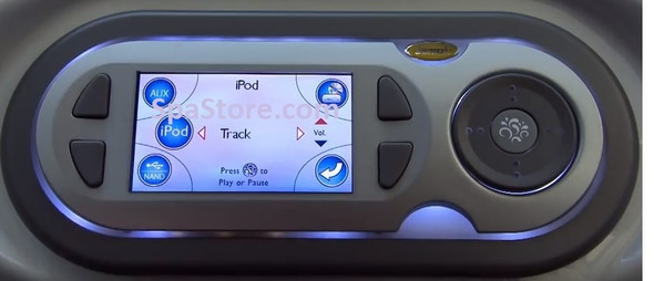 Illuminated Jacuzzi® J-400 & J1000 Series Topside Control Panel Nidec Color VGA Mid 12/2009-8/2015 Models with 2 Pumps J-460, J-465, J-470, J-480, J-495 CURRENT VERSION 6600-099 Replaced 6600-857 