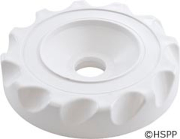 Cap, WW Top Access Diverter Valve, 2", Scalloped, White