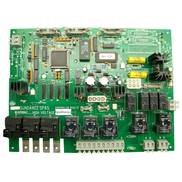 Sundance® Spas 850LCD-REV-1.29D Circuit Board, No Circulation Pump Model Cameo 1995-1997