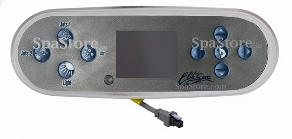 Elite Spas Topside Control Panel 9 Buttons With Air Size 9-7/8" x 3-3/8" New Version Replaced Obsolete Original