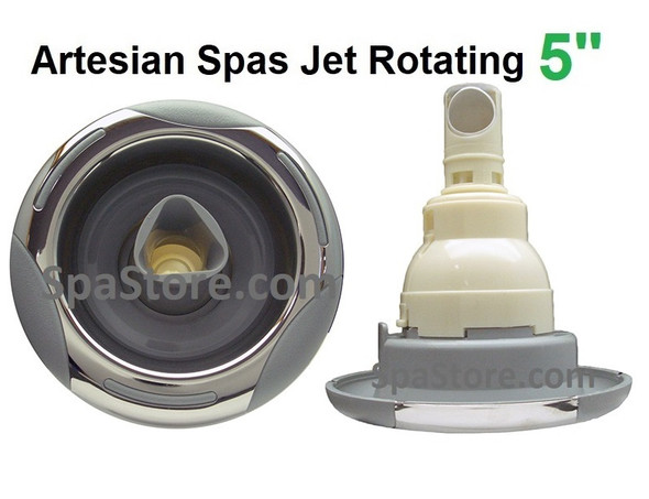 5" inch face diameter Artesian Tropic Seas 2012 Jet Insert , Helix, ROTATING, Stainless