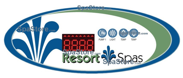 Resort Spas Topside Control Panel Display 4 Button 1 Pump System Replaced Obsolete Original