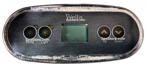 Wellis Spas Topside Control Panel 4 Buttons With 1 Pump Current Version