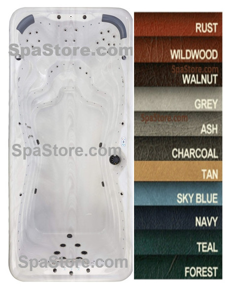 Barefoot Spas Swim Spa Cover For Model 817NPSS Heavy Duty 4 Panel Spa Cover Replacement 91.75″ W x 201″ L