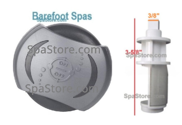 Barefoot Spas Waterfall Fountain Shooter 2.75" Knob Valve Kit New Version Replaced Obsolete Original