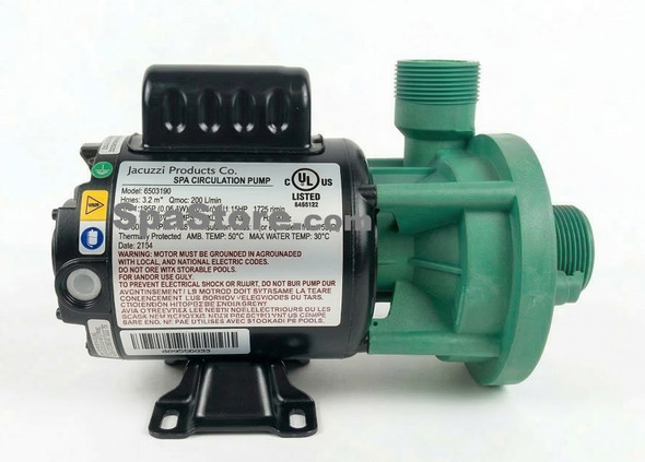 Hydropool Hot Tubs Spa Heater Circulation Pump 115/230V, Hmax 3.2m, Qmax 200L/min, 60HZ, 1/15 HP, 1725 r/min, New Version Replaced Model 6505160