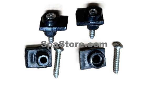 Dr Wellness Spa Filter Basket Lid Clips Set Of 4 Qty Black