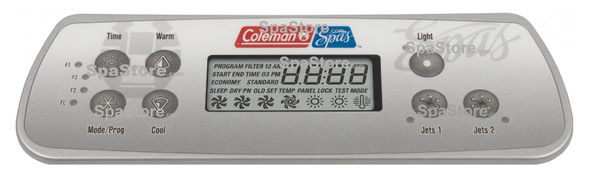 2006-2008 Coleman MAAX Spa Topside Control Panel Deluxe Series Mx700 With 7 Buttons 2 Pumps Alternate Version Replaced Obsolete Original
