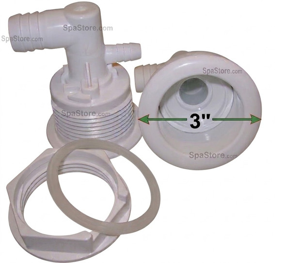 Strong Spas Jets Wall Fitting For 4" Face Diameter Jet Thread In New Version Translucent Blue