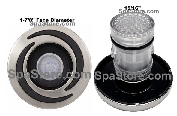 Barefoot Spas Waterfall Fountain Shooter Jet 1-7/8" Face Diameter New Version