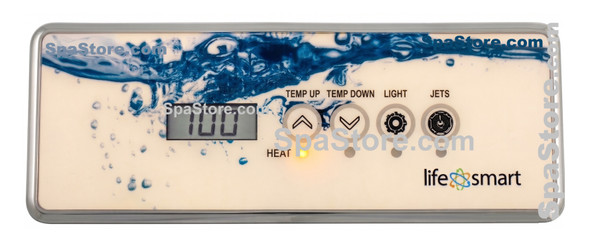 LifeSmart Spa 230V Control Panel 4 Buttons Temp Up, Temp Down, Light, Jets New Version