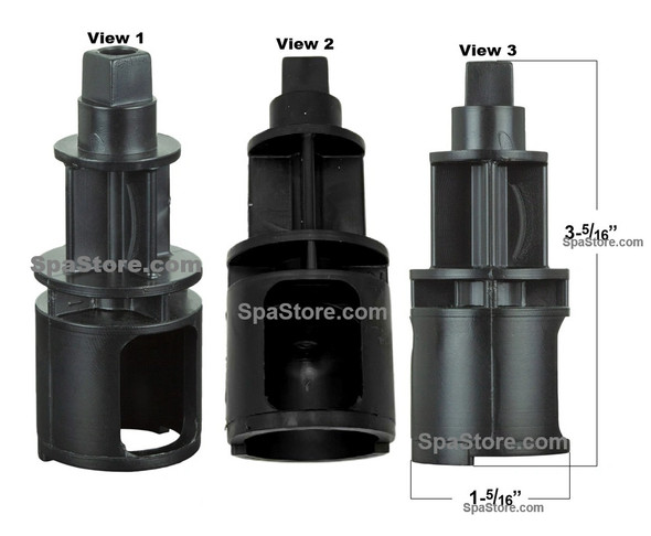 Strong Spas Waterfall Black Inner Valve Insert Kit With Gaskets & O-rings