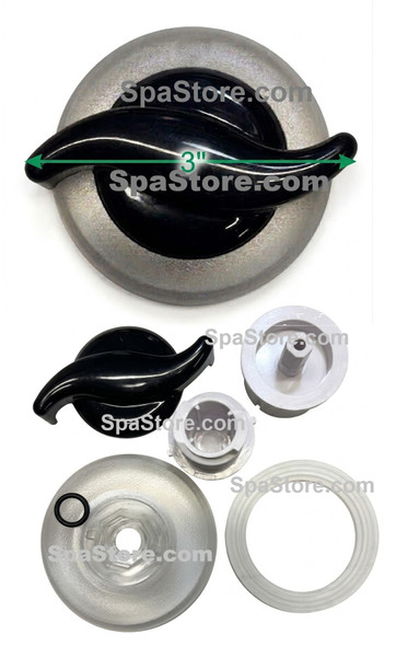 Strong Spas Air Control Knob Valve Assembly LED Light Style 3" Knob / Lever