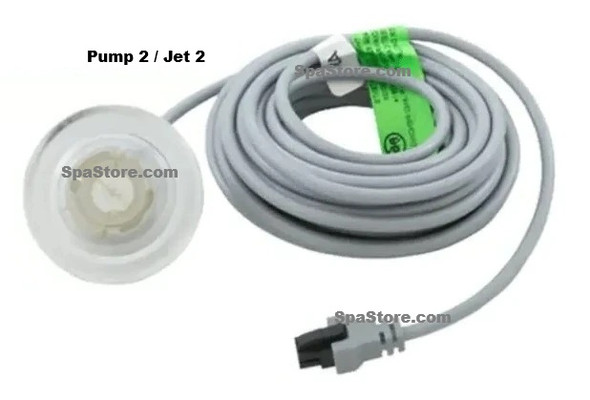 Artesian Spas Topside Remote / Aux Direct Flow "Pump 2 / Jet 2" Button New Version Replaced Obsolete Original Label Sold Separate