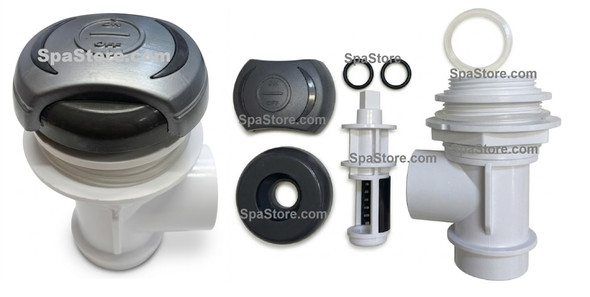 Premium Leisure Spa Waterfall 2.5" Knob Valve Assembly Current Version