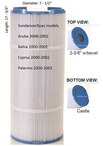 6540-483 Sweetwater Spas / Sundance® Spas Filter, AK-60036