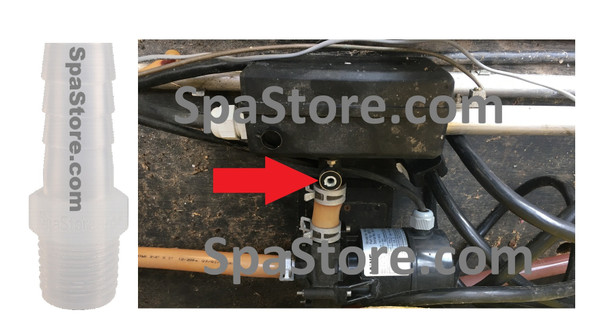 New Version Sundance® Jacuzzi® Hot Tub Spas, Sweetwater Heater Black Box Hose Connector Replaced Original Plastic