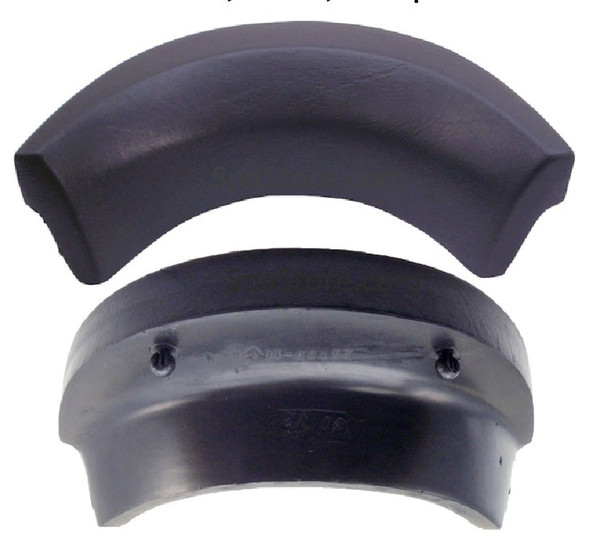 Strong Spas & Costco Evolution Neck Pillow Headrest Replacement- Curved 11" X 3-1/2" Black