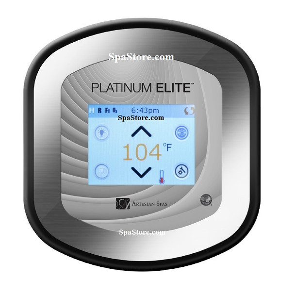 33-1510-08 Artesian Spas Platinum Elite Control Panel Topside Spa Touch Screen models Pelican Bay, Piper Glen, Dove Canyon, Quail Ridge 2016+