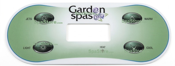 Artesian Garden Spas Topside Control Panel Overlay Label, Decal, Sticker, Only Wisteria, Forsythia, Hydrangea, Hibiscus, Carmellia, Iris, Azalea, Gardenia