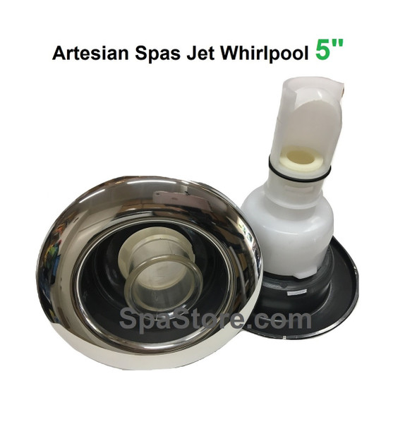 5" Whirlpool Artesian Island Spas Jet Insert Stainless Graphite Dark Gray 2013+