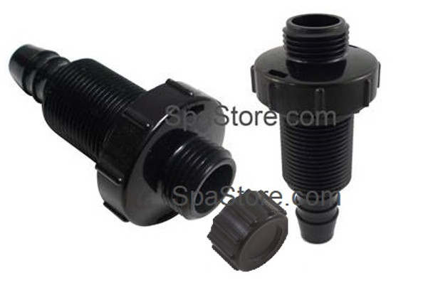 Sundance® Spas Jacuzzi® Drain Valve Cap 3/4" Barb Line Fitting with 1-5/16" Largest Opening 