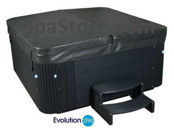 Charcoal Color Spa Cover Replacement Costco® Evolution Spas Model Hilton 120 Heavy Duty 5-3" Tapered