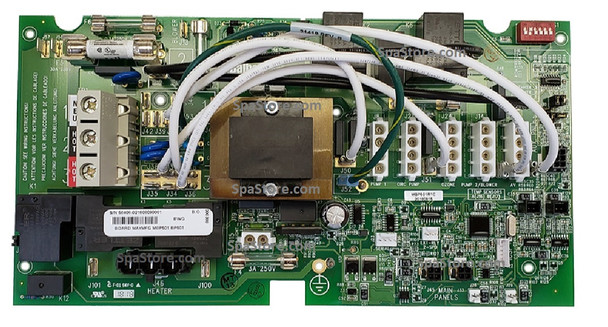 Artesian Spas Circuit Board size 10-7/8" x 5-5/8" New Version Replaced Obsolete MAYMFG MBP501 BP501 56763, 56764 Replaces Chip Numbers: MBP501R1A, MBP501R1B, MBP501R1C