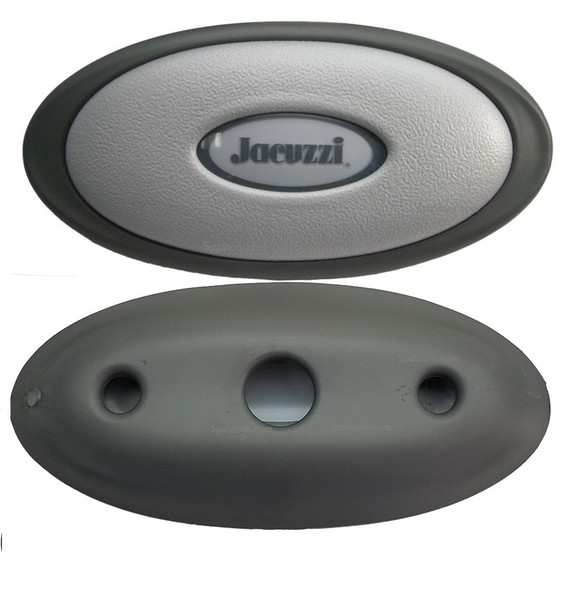 New Version 2002 OEM Jacuzzi® J-370 Pillow Center Lit Headrest Oval Insert and Base Mount Genuine OEM Two Tone Exact Fit