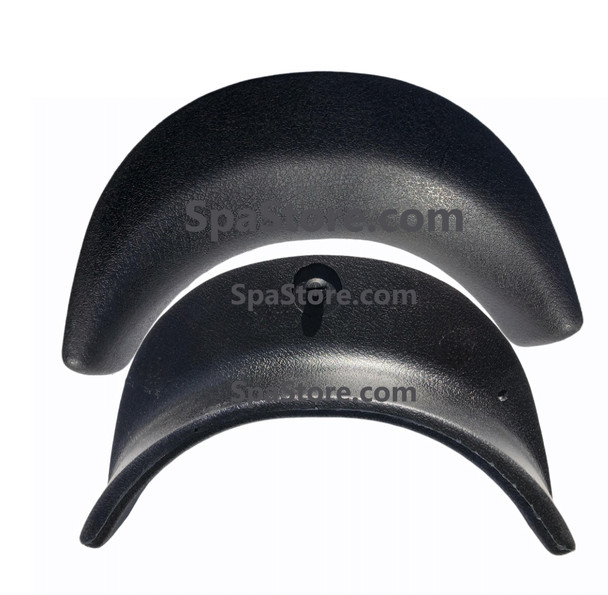 Dr Wellness Corner Neck Pillow Headrest Replacement- Curved 11" X 3-1/2" Black Horseshoe Shape