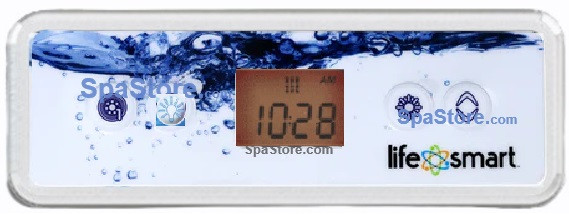 115V LifeSmart Spa Control Panel 4 Button 6-3/8" x 2-1/4" With One Jet / Pump Button LCD Display
