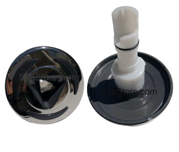 Artesian Spas 2-3/4" Inch Jet Stainless Triangle Center With O-ring and Notched Funnel