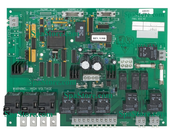 Latest Version 2002 Sundance® Spas Cameo Circuit Board Replaced Obsolete Original 850-LCD-NT, 6600-092