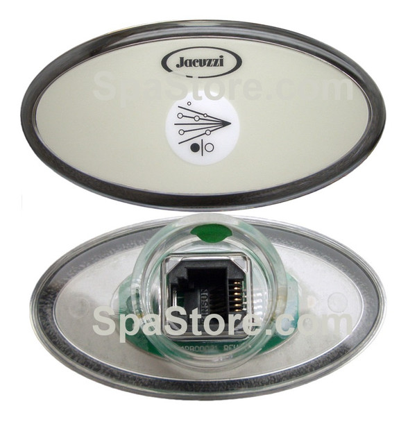 Current Version Indoor Jacuzzi® Bathtub Jetted Whirlpool Topside Control Panel Electronic Oval On/Off 120 Volt 2-7/8" X 1-1/2" Replaced Obsolete Original