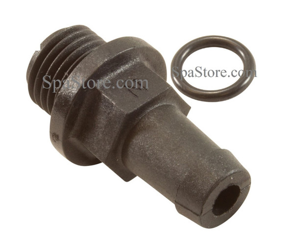 Costco Evolution Pump Hose Connector Black Plastic with O-ring