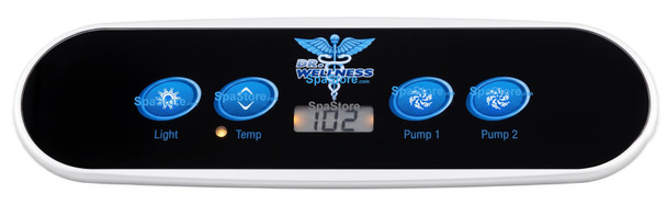 Latest Version Dr Wellness Spas Topside Control Panel 4 Buttons 2 Pumps System With Data Cord