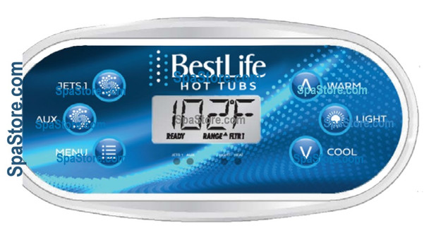 Best Life Hot Tub Spa Topside Control Panel 1 Pumps 6 Buttons Direct Fit EZ Replacement