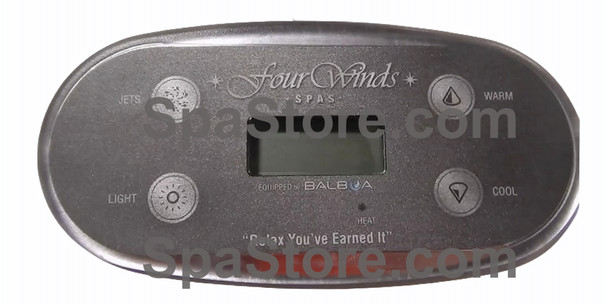 Current Version Four Winds Spas Topside Control Panel Jets, Light, Warm, Cool Replaced Obsolete Original
