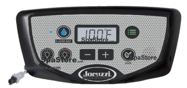 Current Encrypted Version Jacuzzi® Hot Tub Spas J-300 Series LCD Topside Control Panel Fits 2020-2024 Models J-325, J-315 With 1 Jet Pump