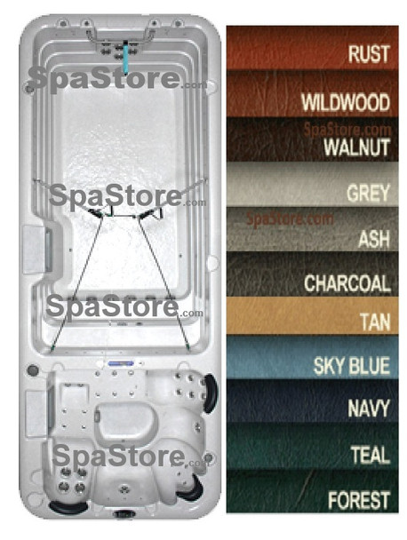 Barefoot Spas Swim Spa Cover For Model SS19 Heavy Duty 6 Panel Spa Cover Replacement Exact Fit 90″ Width x 228″ Length With Special Corner Radius