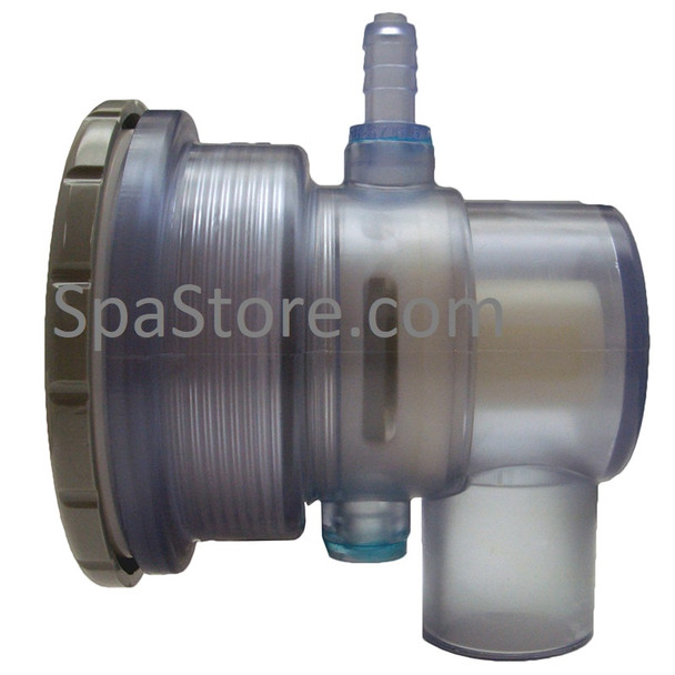 Sundance® Spas Magna Jet Wall Fitting 2-5/8" Hole Size, 3/4" Slip Water, 3/8" Air Barb, New Version Now White