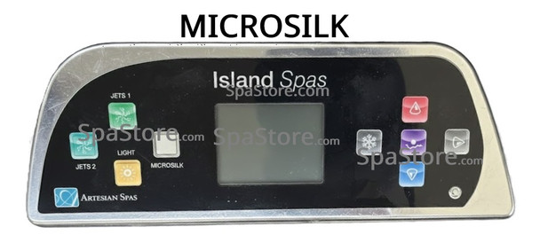 Artesian Spas Island Series Topside Control Panel With 2-Pumps & Microsilk New Version Replaced Obsolete Original