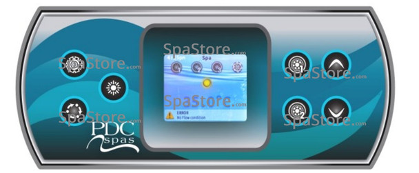 PDC Spas Topside Control Panel 7 Buttons New Version Replaced Obsolete Original