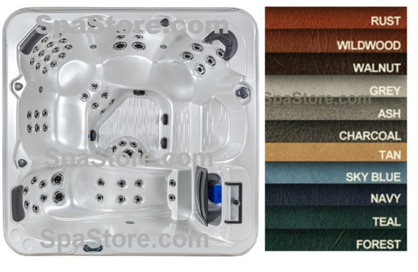 Heavy Duty Spa Cover 2021 Tropic Seas Spas Model 45-8015-07L Spa Cover 90.5" x 90.5" Special Radius Corners HEAVY DUTY 5"- 3" Taper