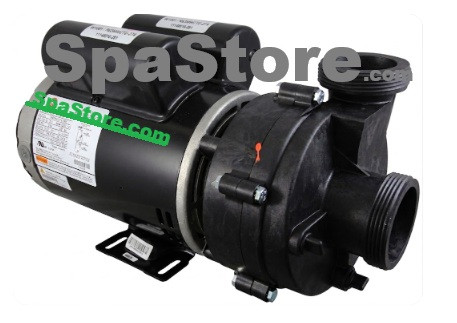 Maax Spa Pump 230v Two Speed, 3" OD Fittings Replaced Obsolete Dual Capacitor Century T56AA10B13, RPM 3490 / 1770