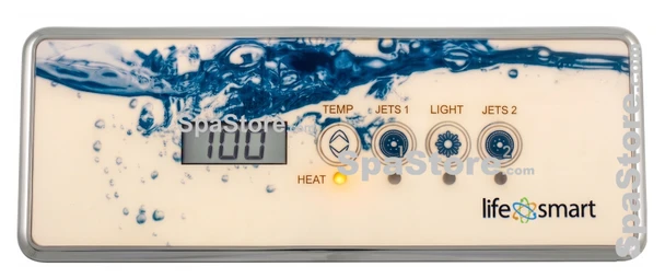 LifeSmart Spa 230V Control Panel 4 Buttons Temp, Jets 1, Light, Jets 2 New Version